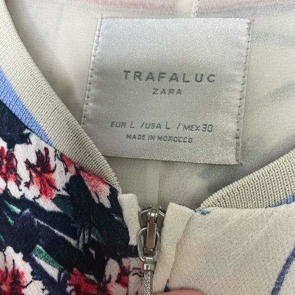 ZARA tropical bomber floral jacket - Picture 7 of 10
